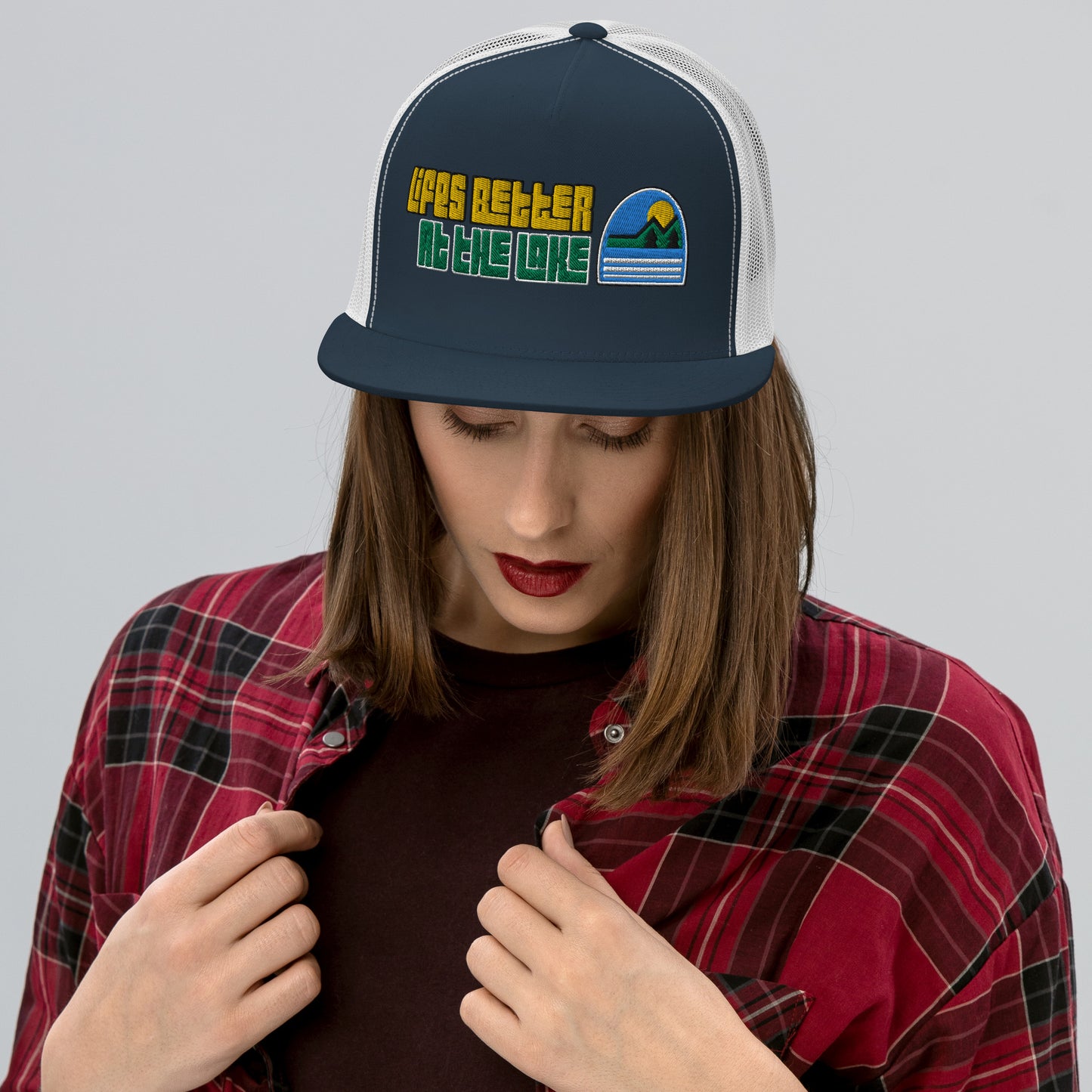 Life's Better at the Lake | Retro styled trucker hat