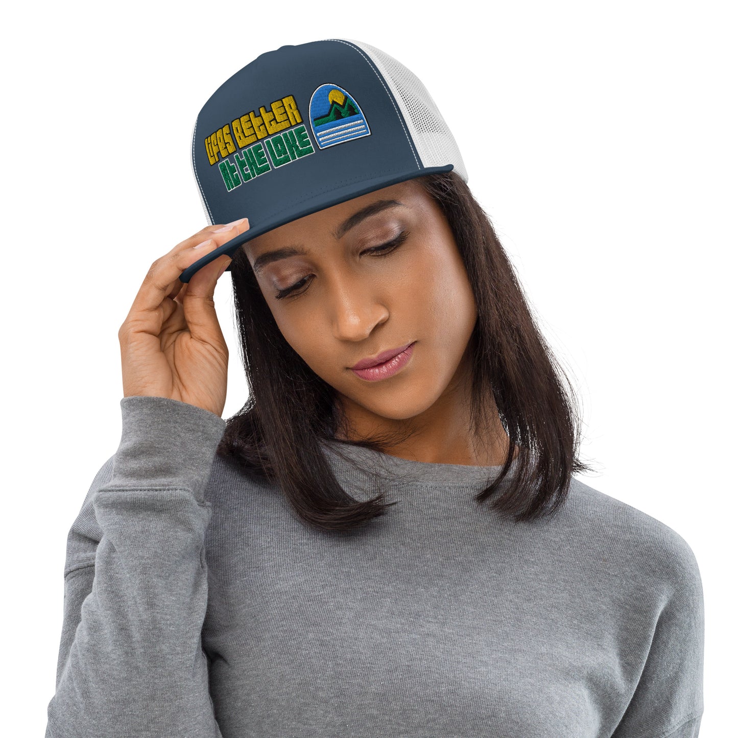 Life's Better at the Lake | Retro styled trucker hat