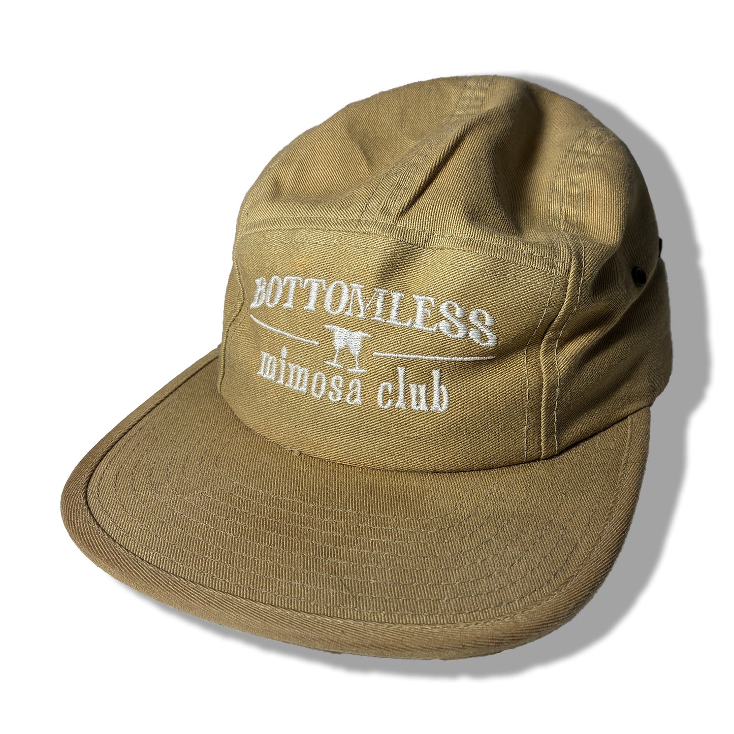 Bottomless Mimosa Club | Trendy Five Panel Khaki Cap