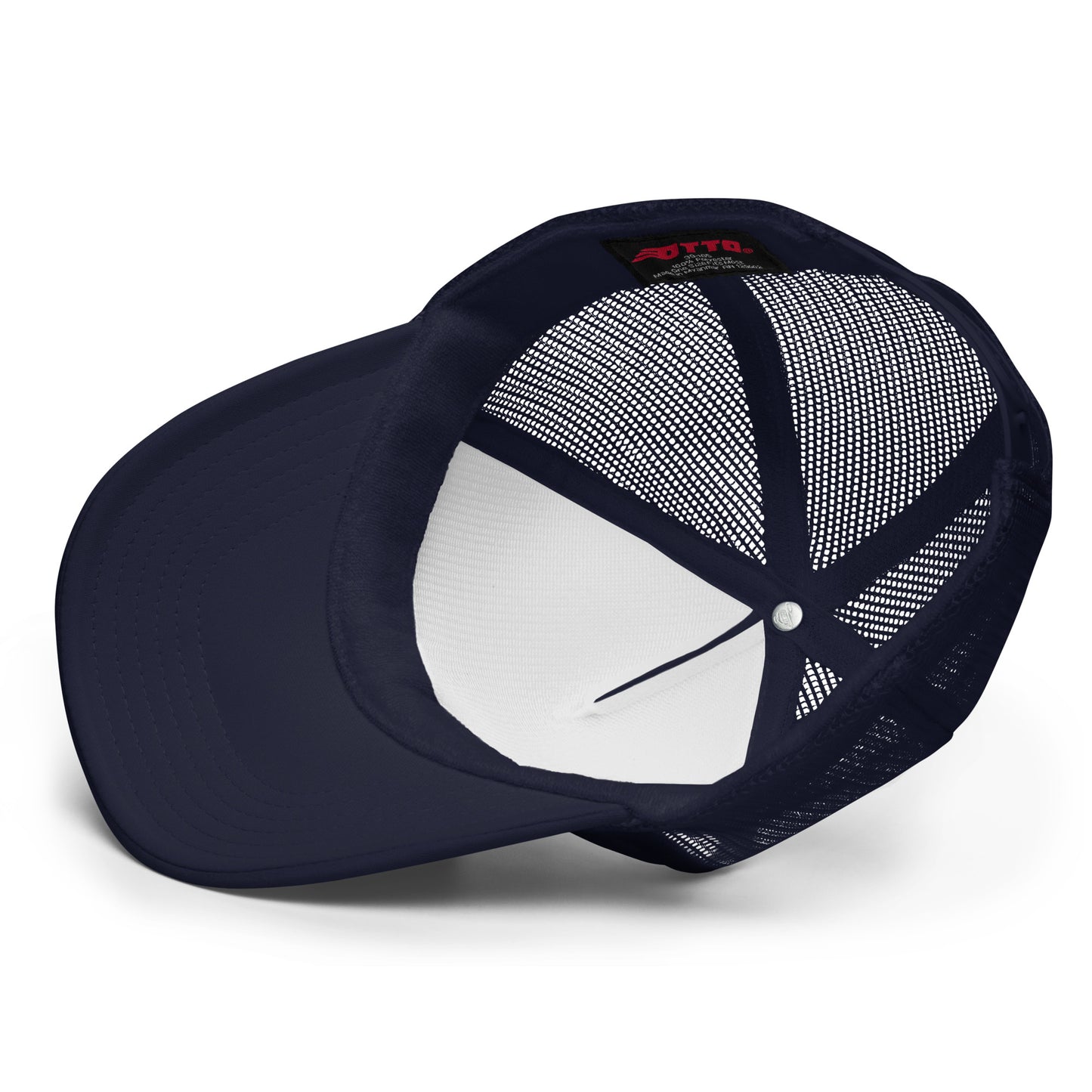 King Glow Up Season | Funny and Trendy Foam Trucker Hat - Black/Navy, Adjustable, Snap Enclosure
