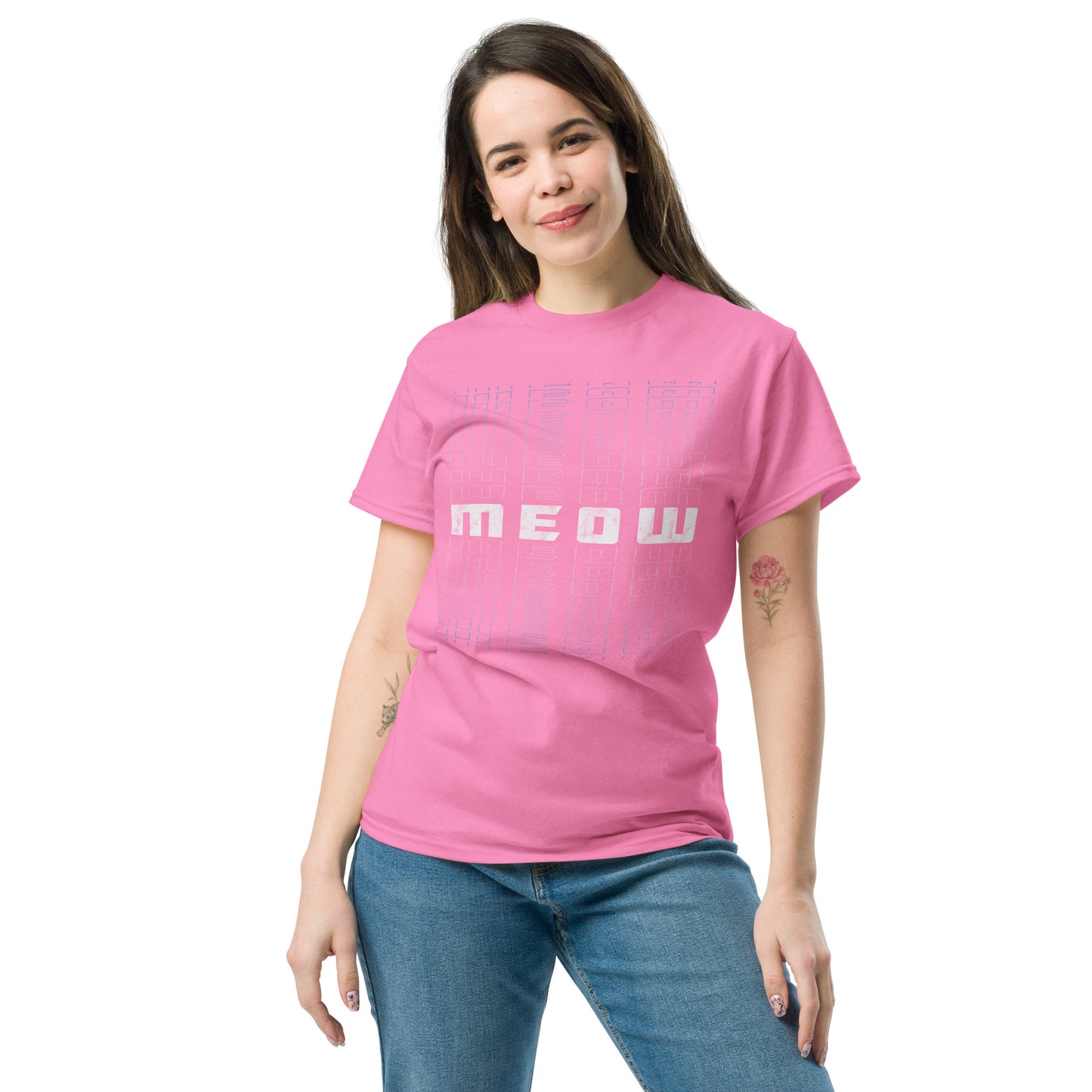 Meow - Cyberpunk Future Cat Style Unisex Classic T-Shirt