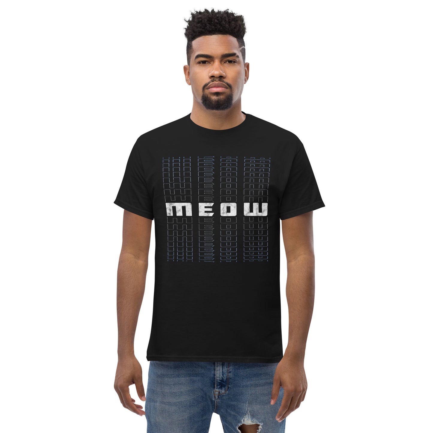 Meow - Cyberpunk Future Cat Style Unisex Classic T-Shirt
