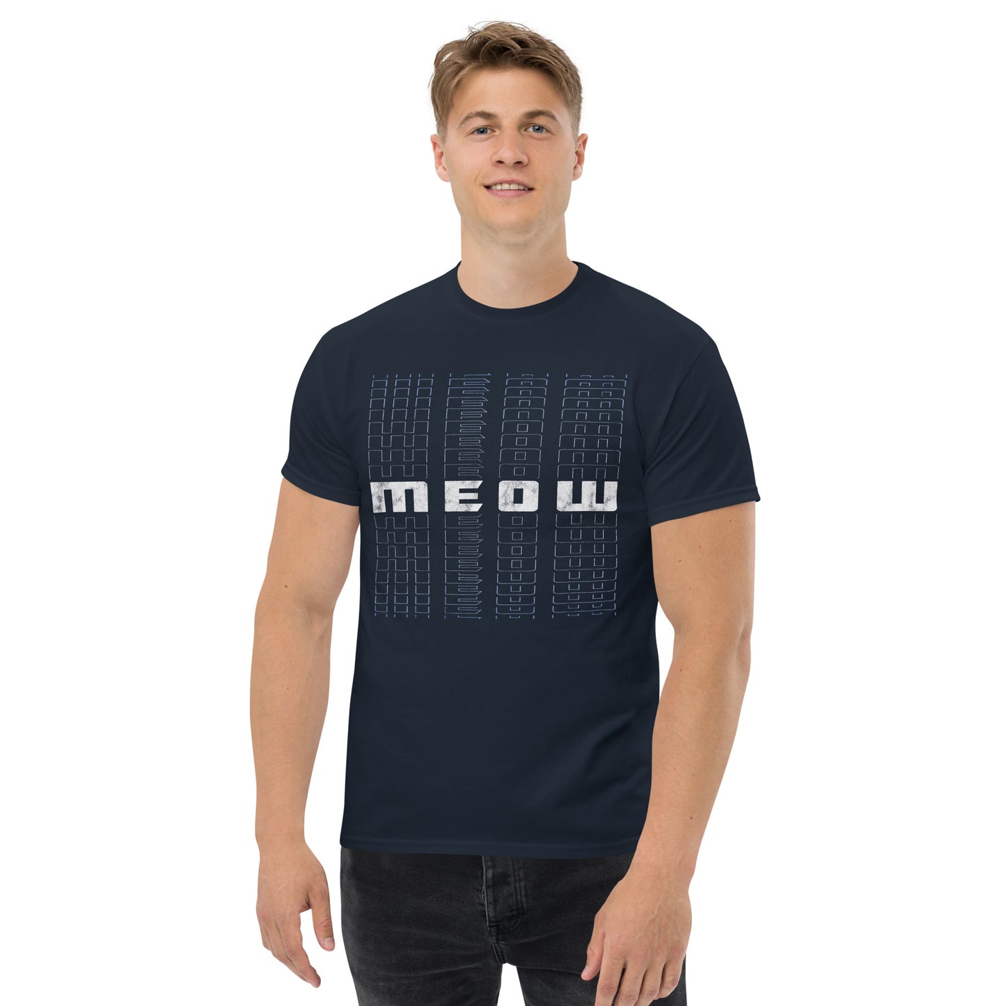Meow - Cyberpunk Future Cat Style Unisex Classic T-Shirt