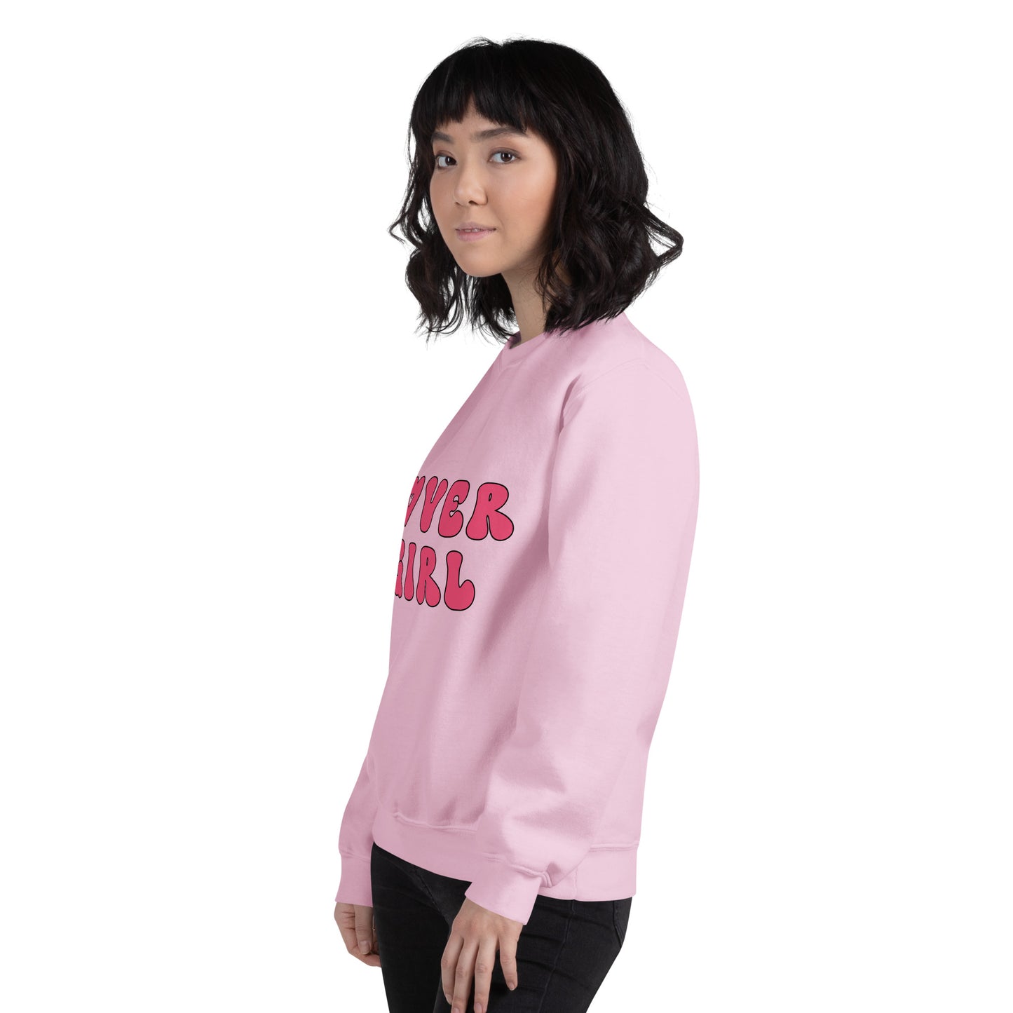 Lover Girl - Cute and Trendy Valentine's Day Themed Sweatshirt for Women