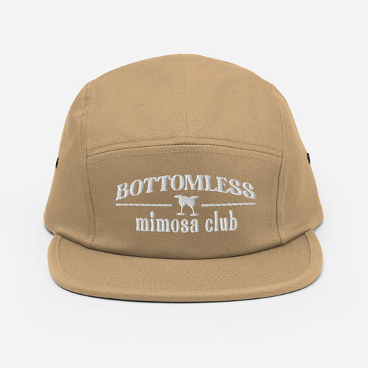 Bottomless Mimosa Club | five panel khaki cCap