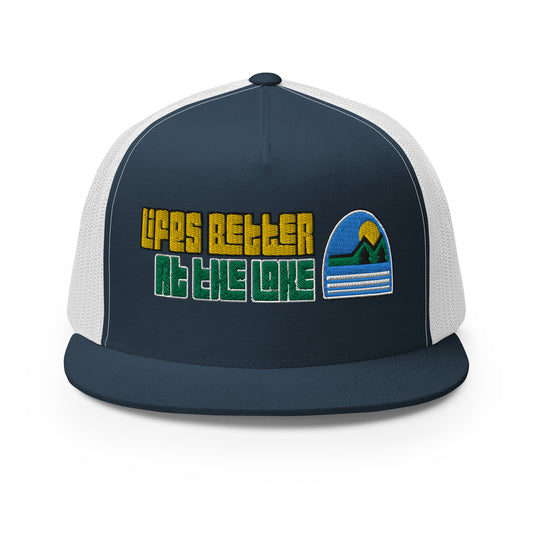 Life's Better at the Lake | Retro styled trucker hat