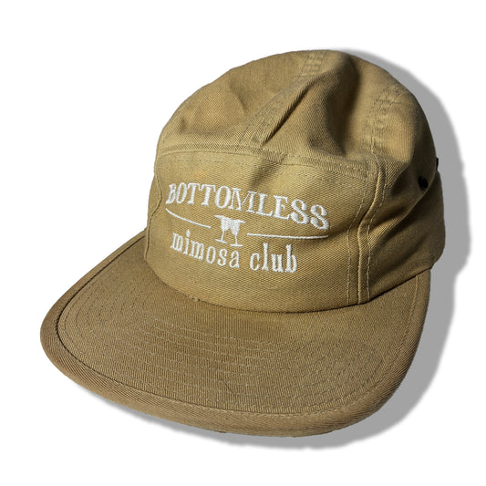 Bottomless Mimosa Club | Trendy Five Panel Khaki Cap