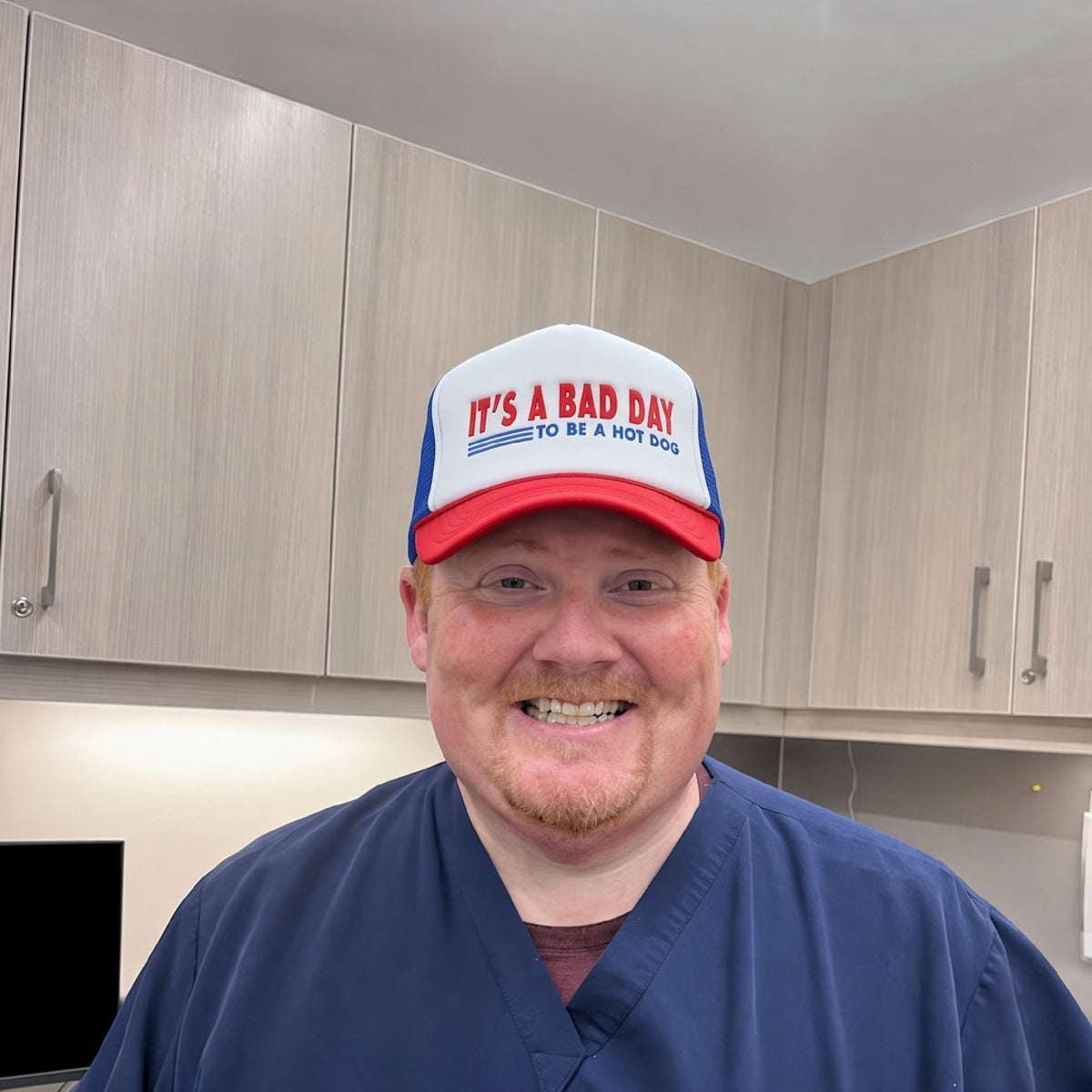 It's a Bad Day to Be a Hot Dog | Casual, Funny, Trendy, Cute, and Stylish Adjustable Foam Trucker Hat | Hot Dog Lovers, Embroidered, Snapback Cap One Size Fits Most