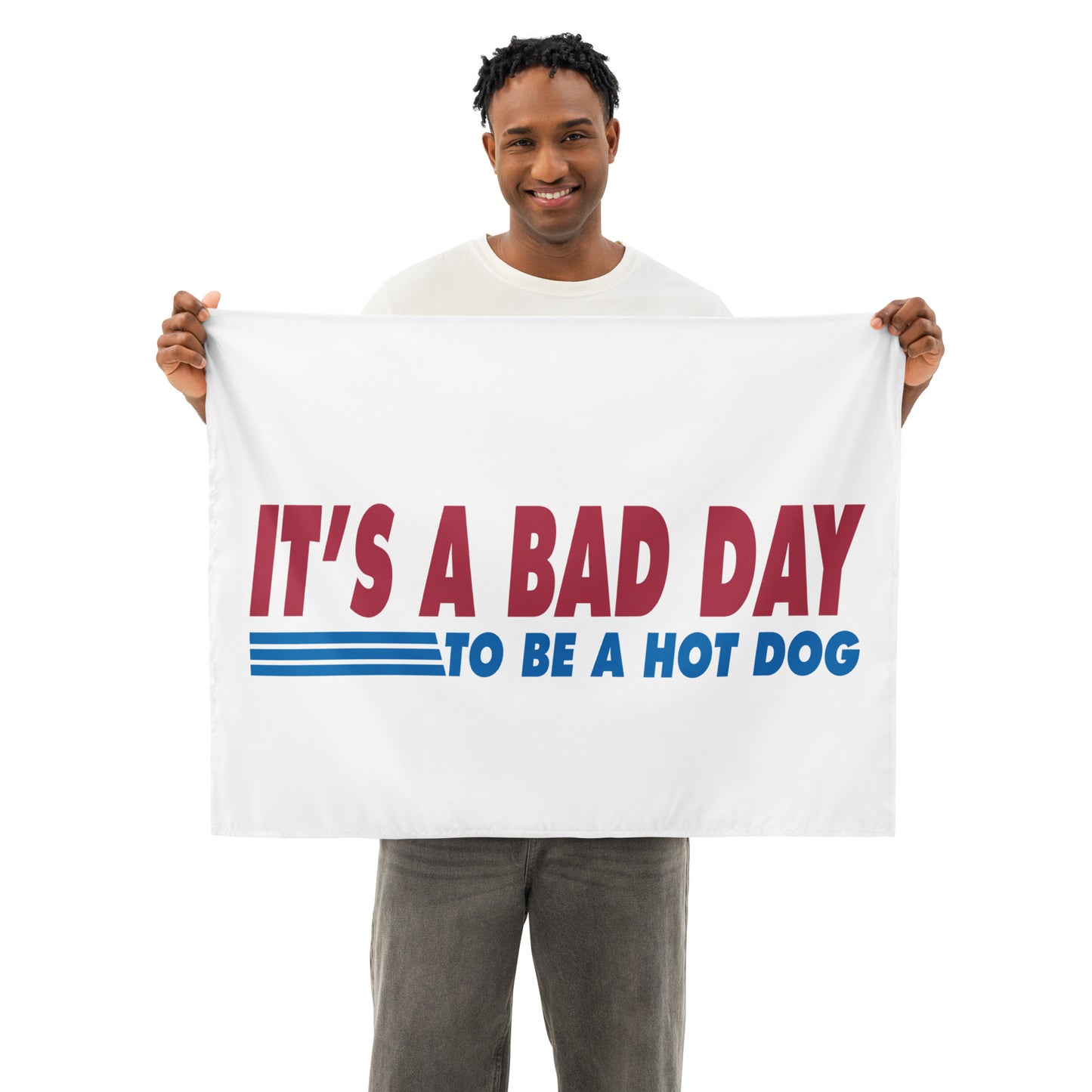 It's a Bad Day to Be a Hot Dog | Funny, Trendy, & Cute Tapestry | 26" × 36"