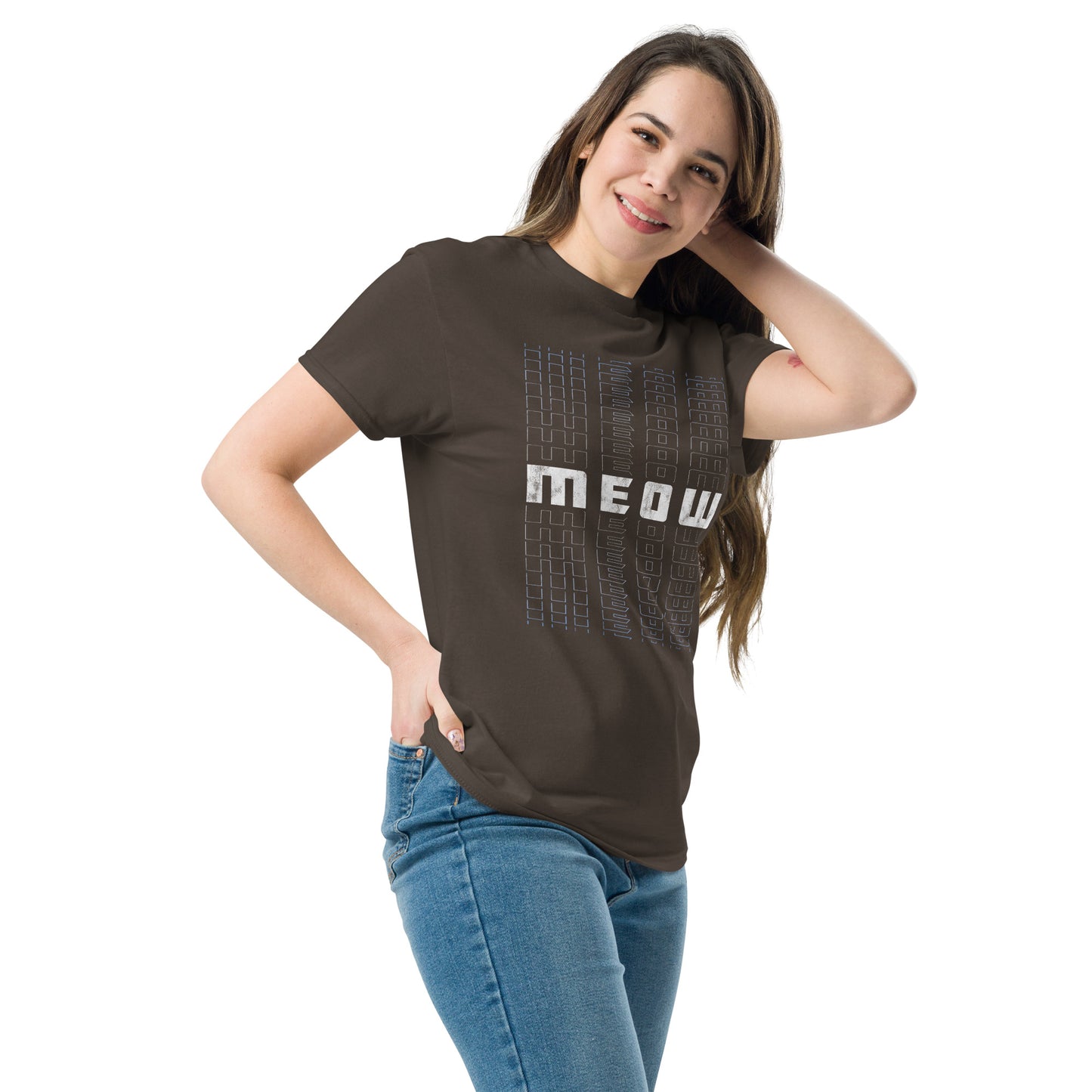 Meow - Cyberpunk Future Cat Style Unisex Classic T-Shirt
