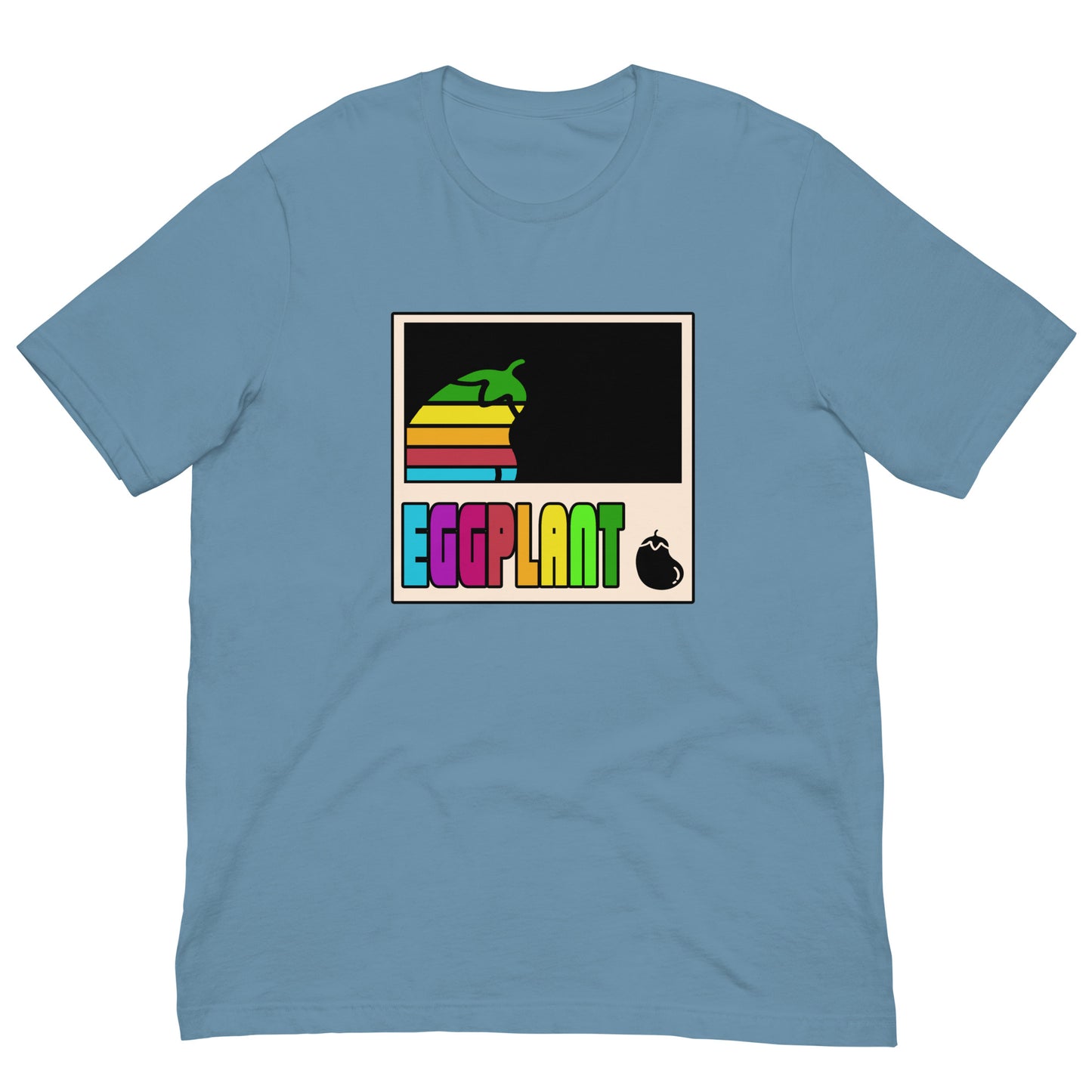 Eggplant | Funny Apple Parody | Retro Unisex t-shirt | Heather Colors